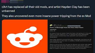 Insane New Update to the r/Art Reddit Mod Meltdown