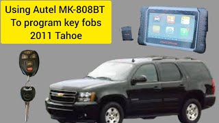 Using the Autel MK-808BT To program key fobs for a 2011 Tahoe