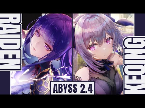 RAIDEN + KEQING + SARA | Mono Electro Team | 1st Half Only | SPIRAL ABYSS 2.4