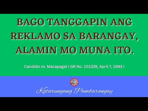 Alamin muna ito bago tanggapin ang reklamo ng complainant. (Rules on Jurisdiction)