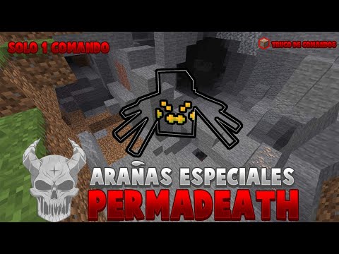 How to CREATE PERMADEATH SPECIAL SPIDERS in Minecraft VANILLA | How to create Permadeath (Commands)