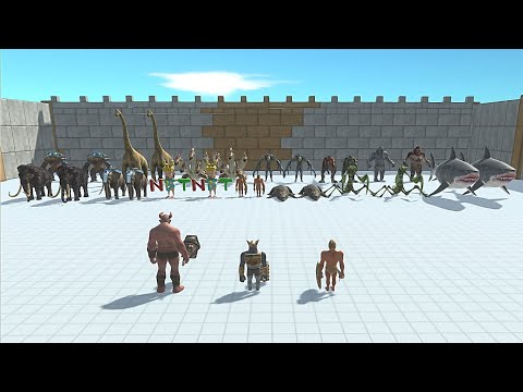 GHOR HAMMER WITH OGRE LORD& ACHILLES VS 2X BOSS - Animal Revolt Battle Simulator