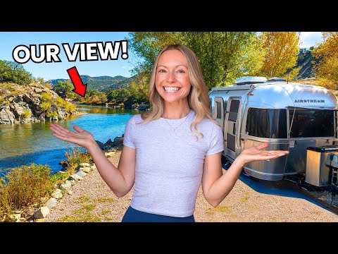 Riverfront Airstream Camping in Salida Colorado