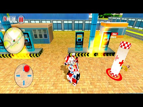 Ambulance Robot City Rescue Simulator - Android Gameplay #13
