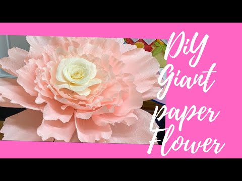 How to Make Giant Paper Flowers for a Wedding Backdrop - DIY Craft Tutorial