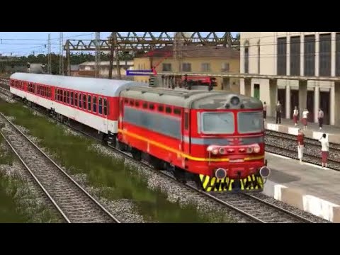 Trainz 12: Shumen - Varna with passanger train and locomotive 44 099