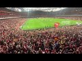 Arsenal fans singing North London Forever after the victory! Arsenal 1-0 Man City. 08.10.23