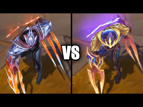 Quantum Galaxy Slayer Zed vs Galaxy Slayer Zed Skins Comparison (League of Legends)