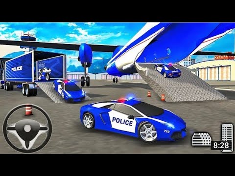US Police Helicopter Coach Bus and Ambulance Go to Town VI Simulator Android Gameplay.
