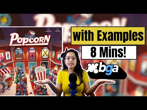 Popcorn - How to Play on Board Game Arena | 8 Mins!