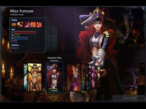Waterloo Miss Fortune Skin Spotlight Gameplay 1080p HD League Of Legends