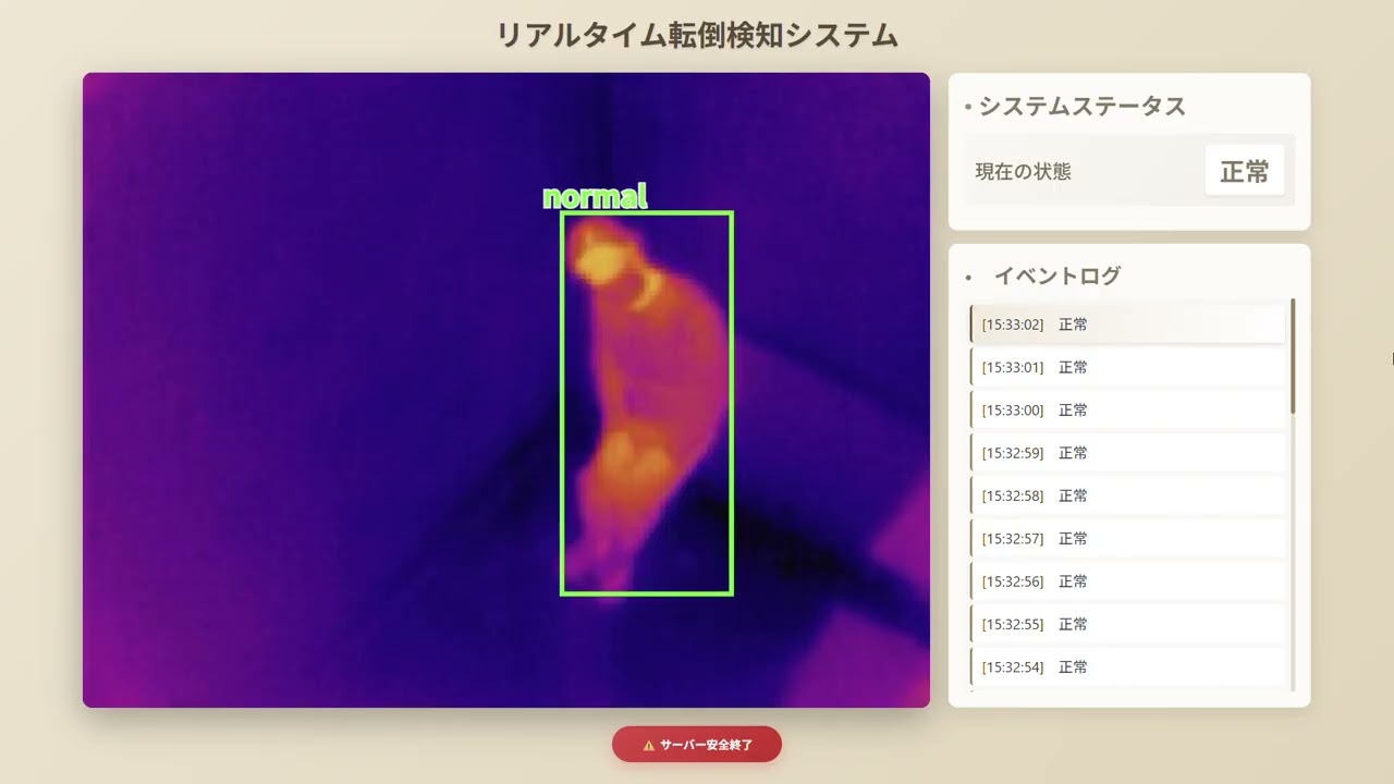 サーマルカメラデモ映像