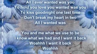 All I Ever Wanted Tyler Matl Lyric Video