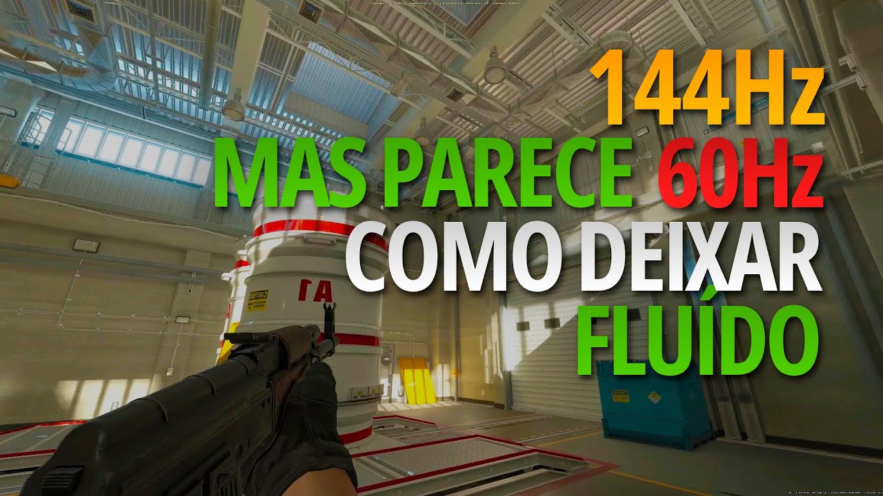 CS2 Fluído Como tirar a sensação de LAG ou Hz abaixo do monitor que parece estar travando