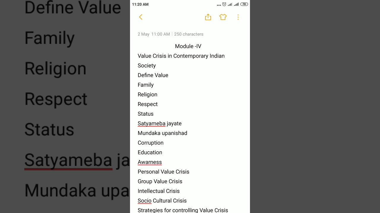 BMW HU 601 VALUES AND ETHICS - VALUE CRISIS BY Dr. SAMIR BHADURY.