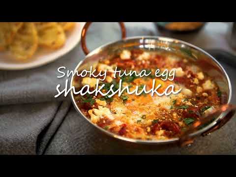 Smoky tuna egg shakshuka