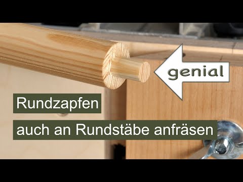 With two additional devices you can also mill round tenons that are exactly in the center of roun...
