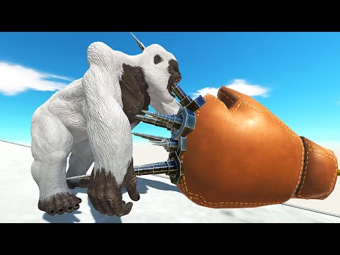 SPIKES BOXING GLOVE VS MONSTERS - Animal Revolt Battle Simulator