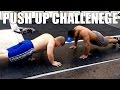 BODYBUILDER VS POWERLIFTER | 2 MIN PUSH-UP CHALLENGE!