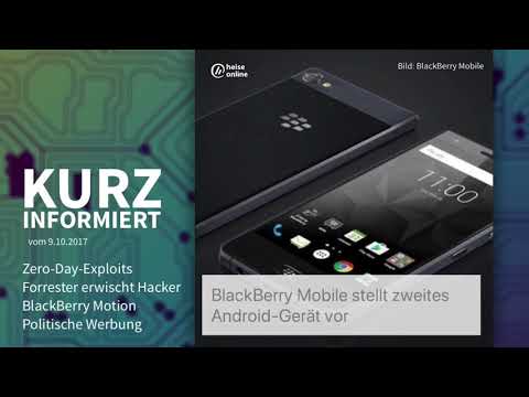 Kurz informiert vom 9.10.2017: Sicherheitslücken, Forrester, BlackBerry, Facebook