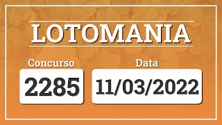 Capa de LOTOMANIA 2285