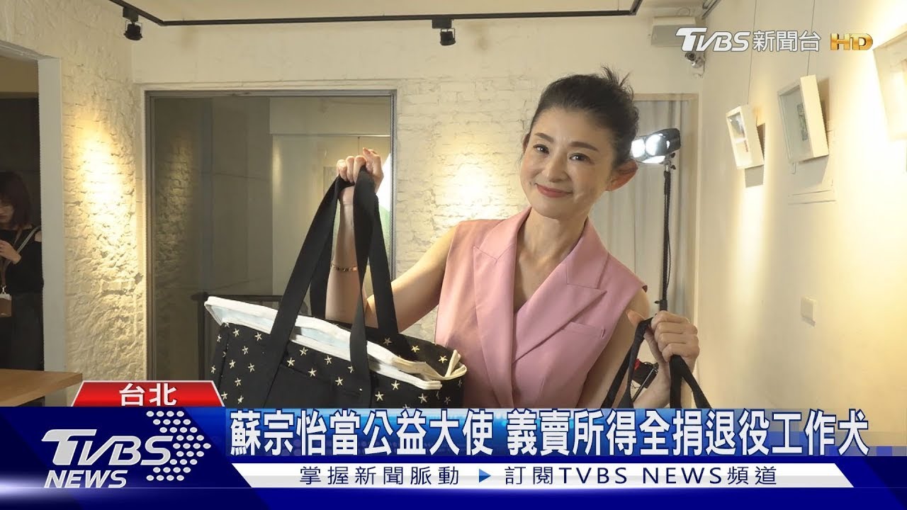 TVBS GOOD合作工作犬發展協會!蘇宗怡任公益大使 義賣所得全捐