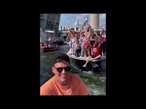 Tom Brady and Tampa Bay Buccaneers Parade boat celebrate 🏆🏆🏆🏆🏆🏆🏆