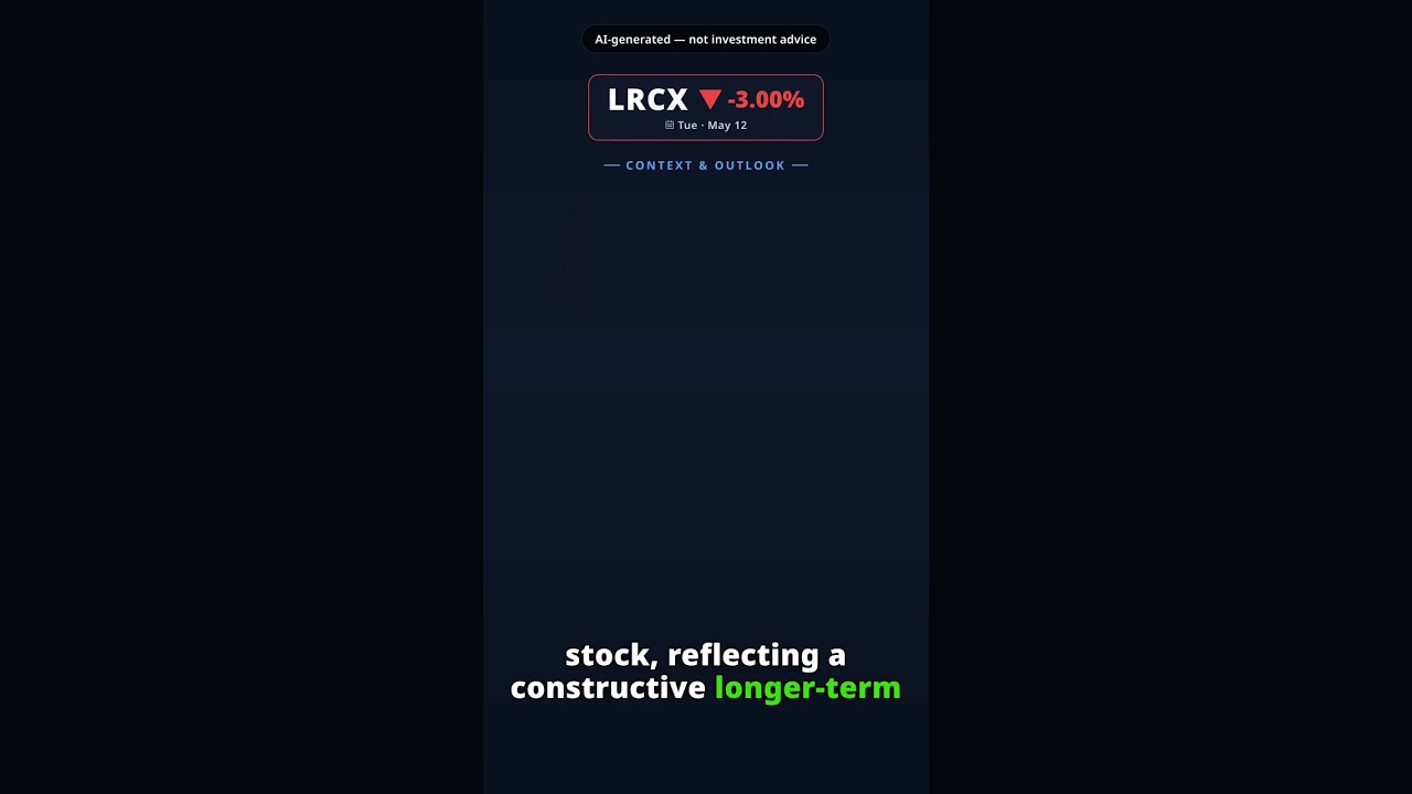 LRCX drops 3.00% on 2026-05-12 — AI explainer