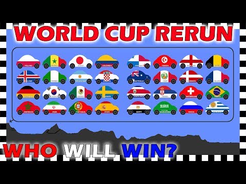 Country Cars World Cup 2018 Rerun - Who Will Win? - Algodoo