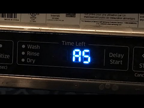 How to put on Diagnostic mode on Samsung Dishwasher (4K)