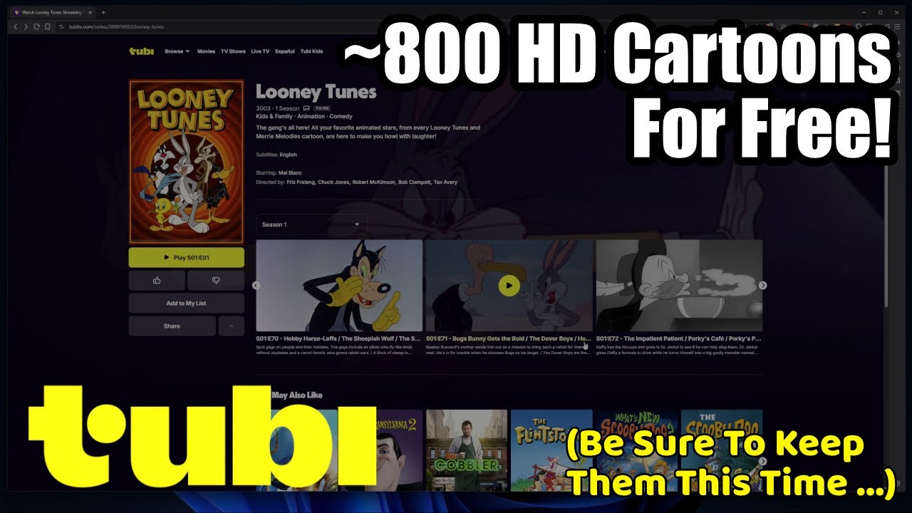 Watch Classic Looney Tunes Free On Tubi!