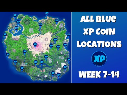 All Blue XP Coins Locations in Fortnite Season 5 Chapter 2! (Week 7-14)