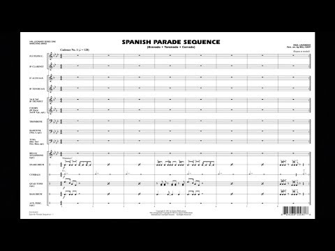 Spanish Parade Sequence arranged by Paul Lavender & Will Rapp