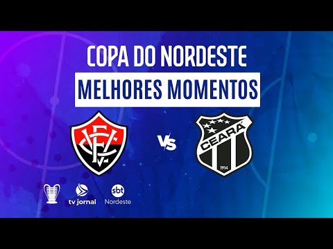 Gols e lances de Vitória x Ceará