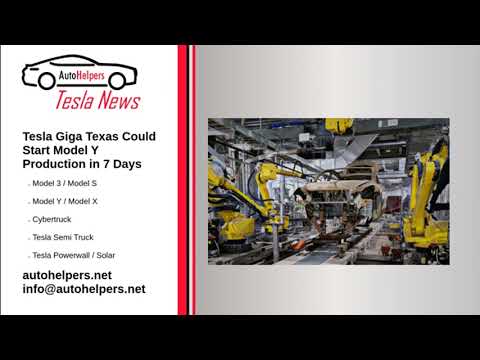 Tesla Giga Texas Could Start Model Y Production in 7 Days