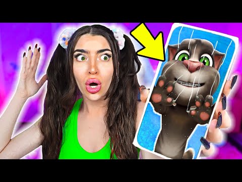 Talking Tom BROKE MY PHONE!! (HE'S SO MEAN!)