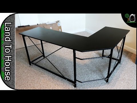 L shaped computer desk