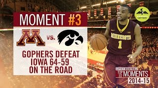 #3: Gophers 64-59 Road Victory at Iowa (Men's Basketball Top 10 Moments 2014-15)