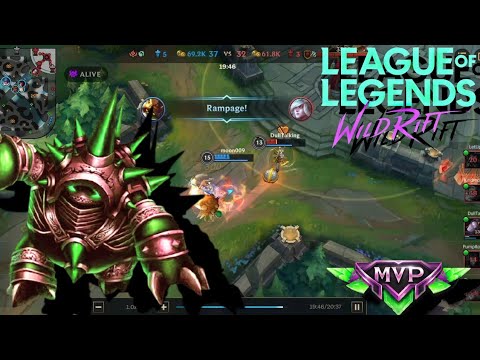 Wild Rift Rammus solo Carry The Noob Team/Wild Rift Rammus Best Build #7