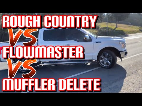 Ford F-150 5.0L COYOTE V8: ROUGH COUNTRY CAT-BACK Vs FLOWMASTER FLOW FX Vs MUFFLER DELETE!
