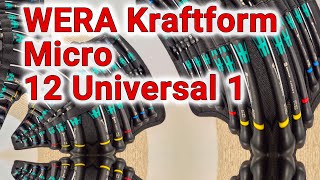 Wera Kraftform Micro 12 universal 1 Precision driver set German tools
