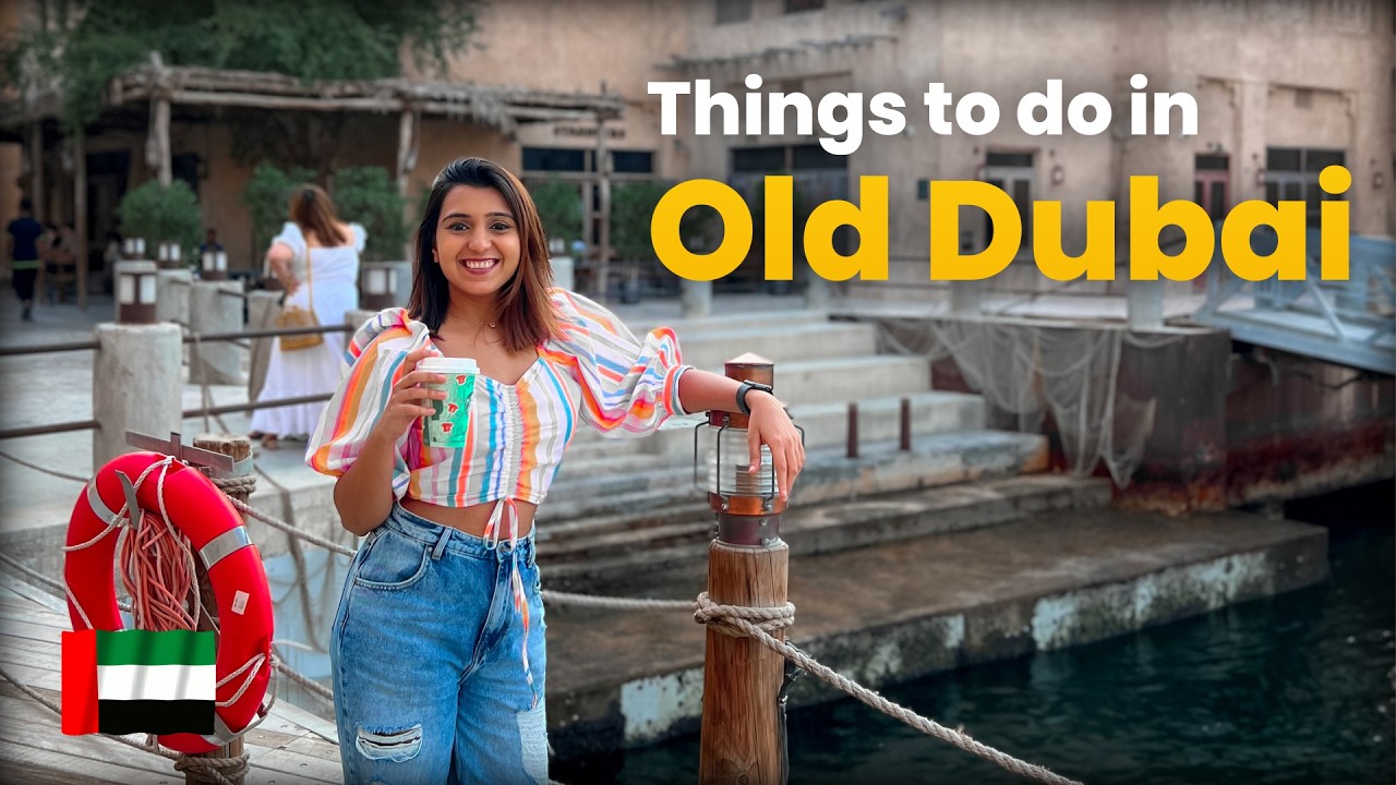 A duo explores Old Dubai and also tours an Abra boat ride at Dubai Creek.