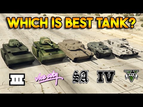 WHICH IS BEST TANK IN EVERY GTA GAME? (FROM GTA 5 TO GTA 3)
