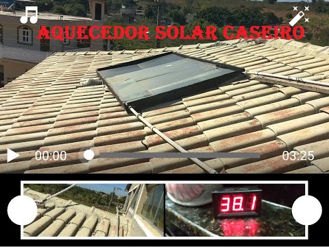 Qual temperatura chega no inverno aquecedor solar caseiro