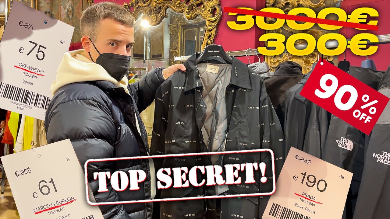 ??? Shopping al Mercato Segreto di Roma!!! - Off White, Prada, Versace ecc scontati al 90% ??