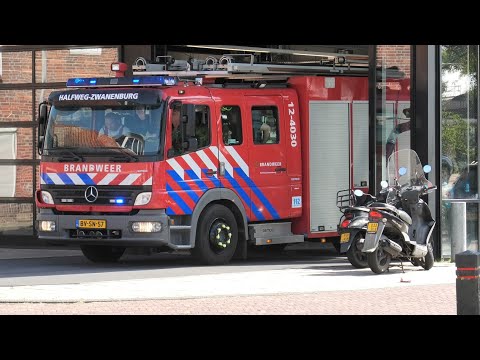 Opkomst en Uitruk Tankautospuit Halfweg-Zwanenburg 12-4030 met spoed naar een Liftopsluiting!