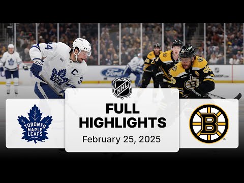 NHL Highlights | Maple Leafs vs. Bruins | February 25, 2025