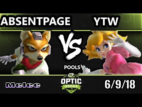 Optic Arena SSBM - CLN | AbsentPage (Fox) Vs. YTW (Peach) Smash Melee Pools
