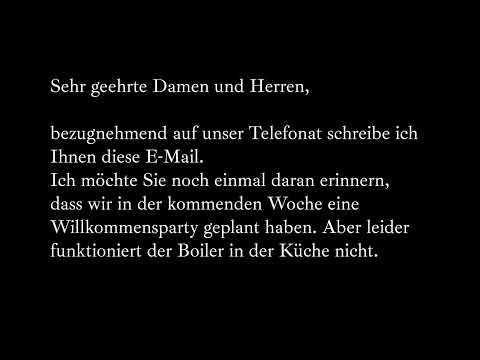 Reklamation schreiben