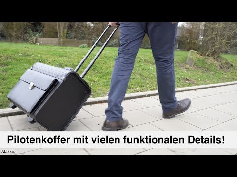 Artikelvideo 1 für Alassio Pilotenkoffer SILVANA Leder schwarz 49,0 x 25,0 x 40,0 cm, Artikelnummer 909853